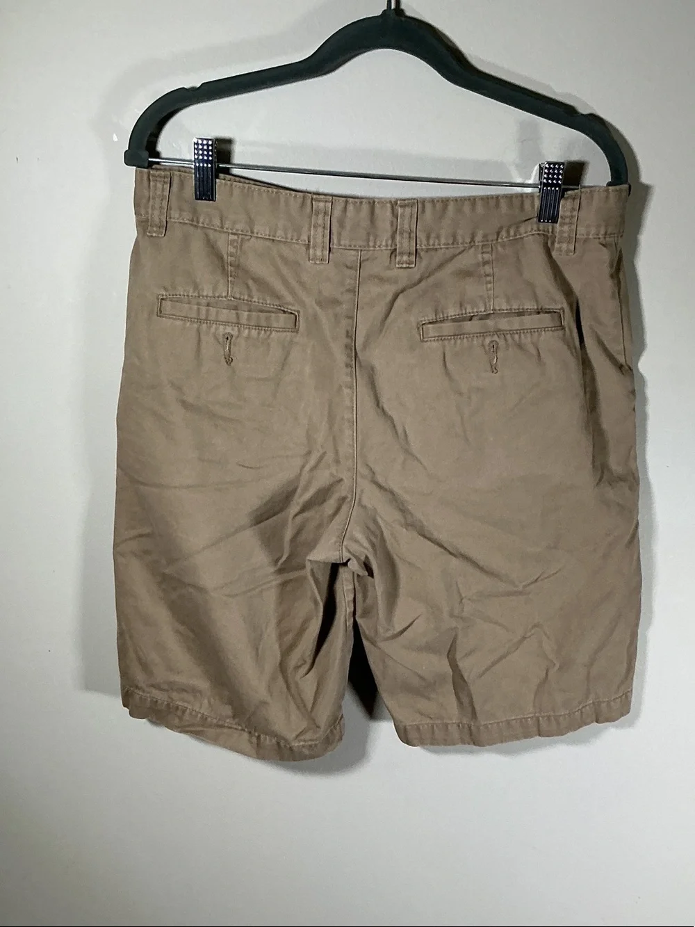 Merona Khaki Flat Front Chino Shorts Men’s Size 32 Casual Summer